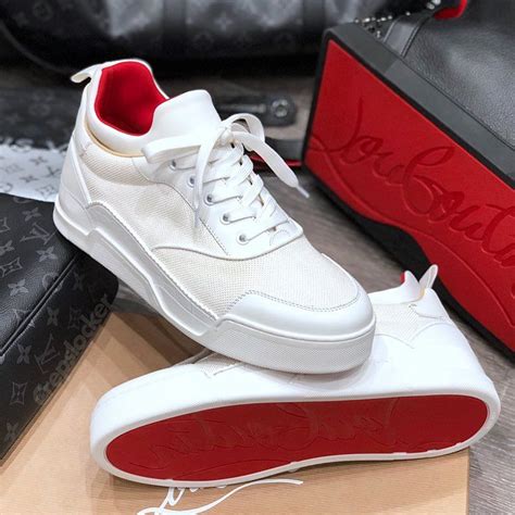 lv red bottoms men's